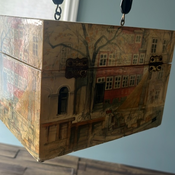 Vintage Billie Ross of The Palm Beaches -Swedish Box Purse - Picture 16 of 17